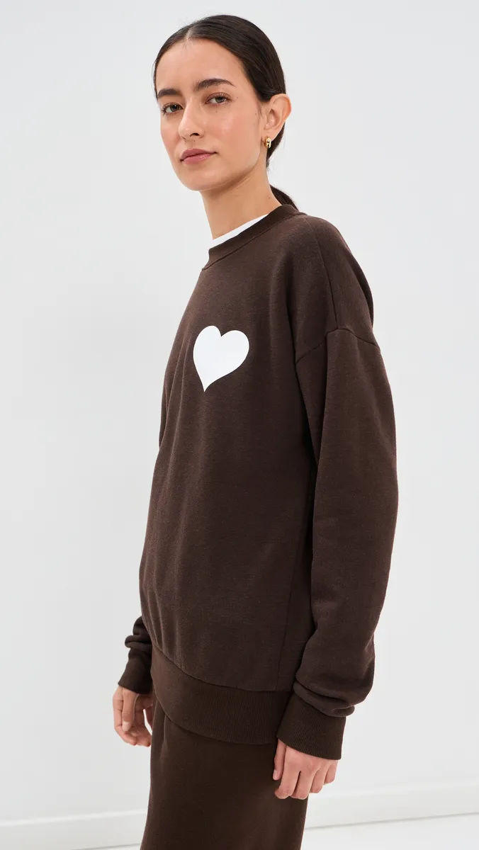 Sprwmn Heart Sweatshirt | Thumbnail 4 Sprwmn Heart Sweatshirt | Thumbnail 4