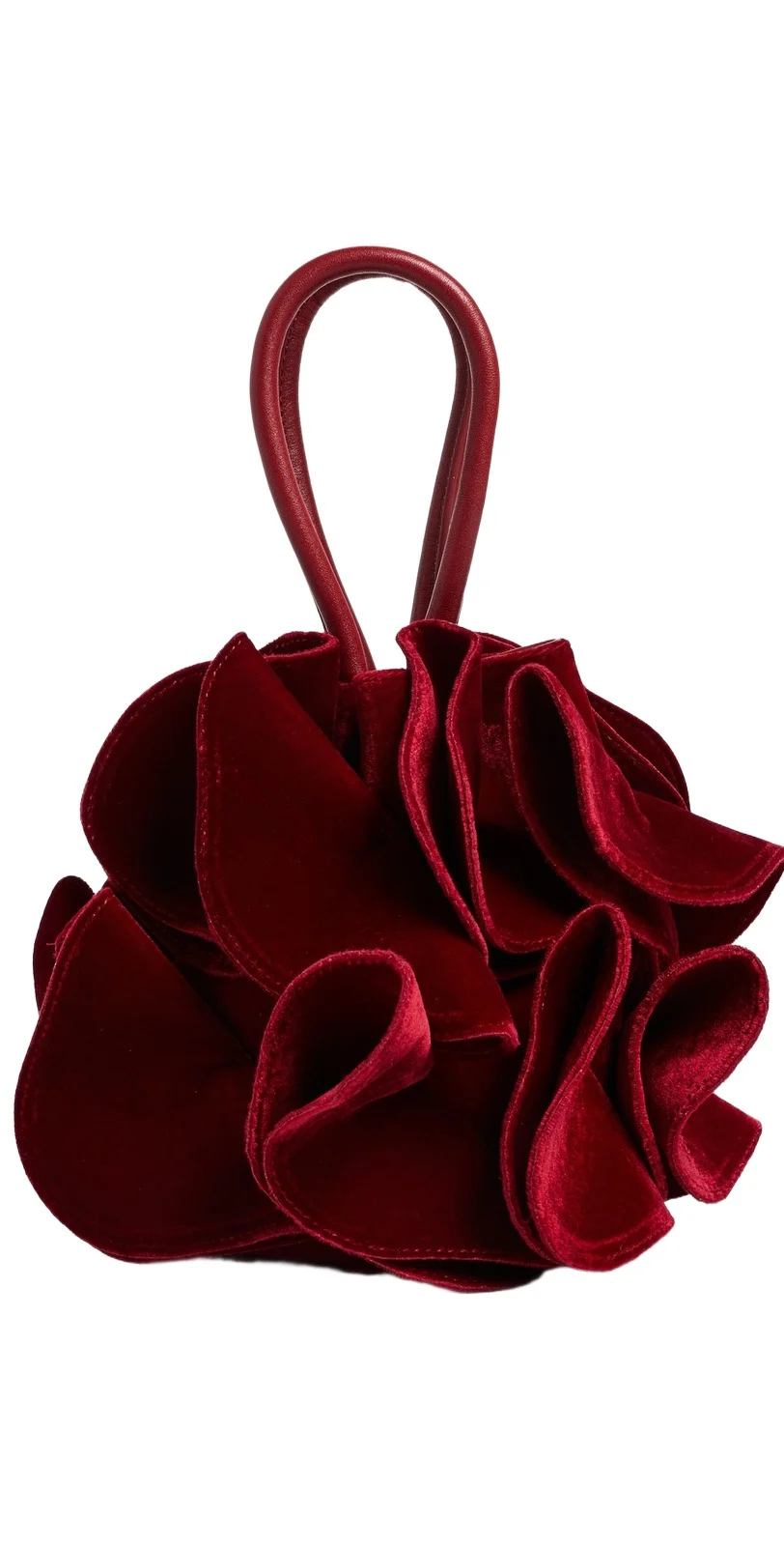 Farm Rio Velvet Flower Handbag