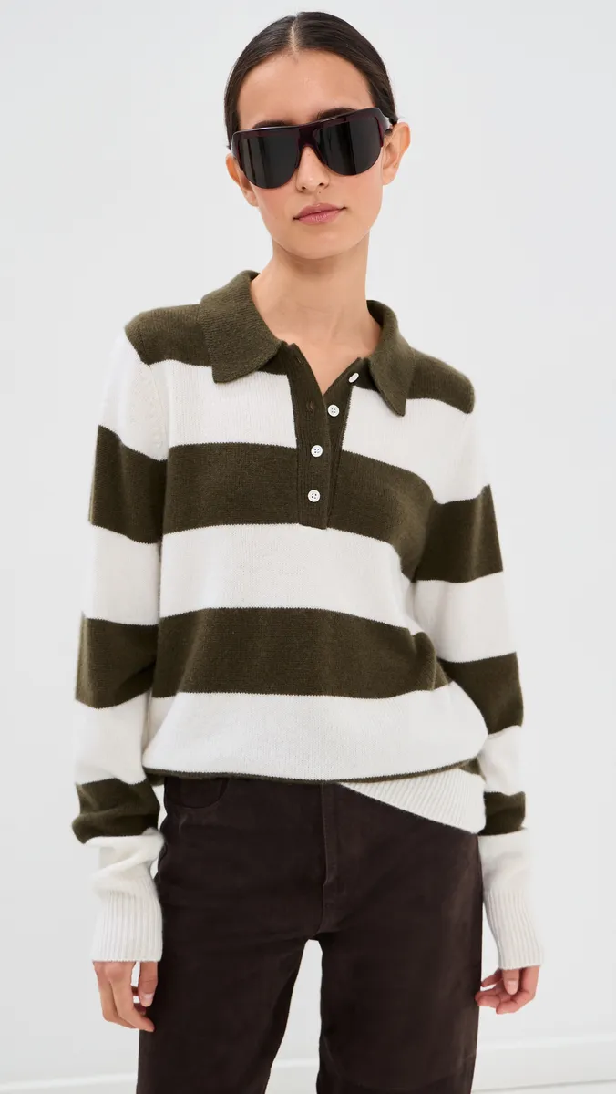 Sprwmn Cashmere Polo Sweater | Thumbnail 2