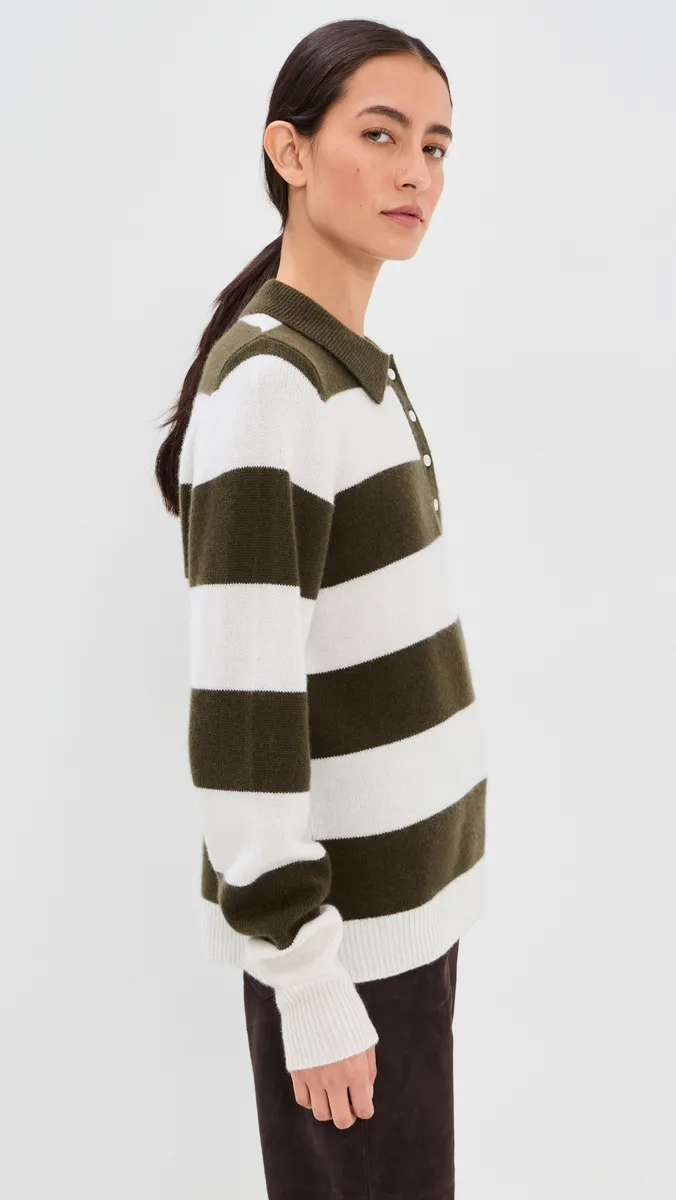 Sprwmn Cashmere Polo Sweater | Thumbnail 4
