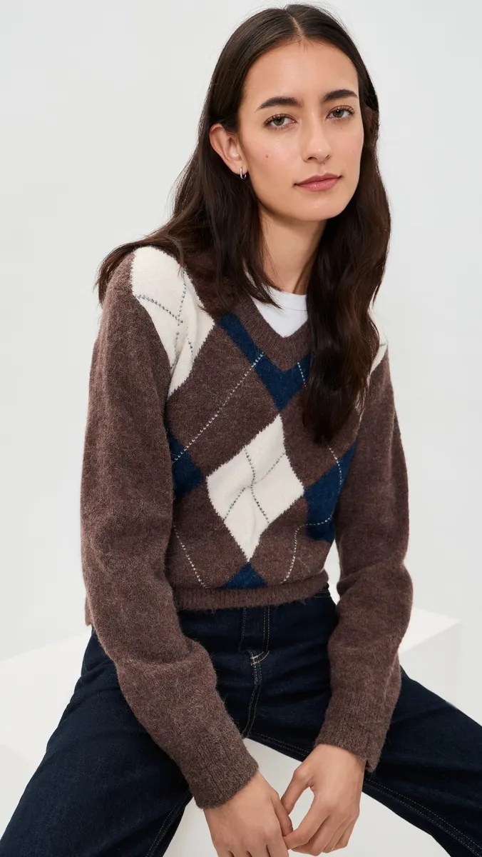 Dunst Baby Alpaca Argyle Sweater | Thumbnail 2