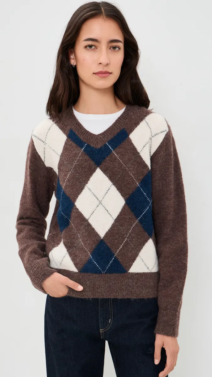 Dunst Baby Alpaca Argyle Sweater | Thumbnail 3