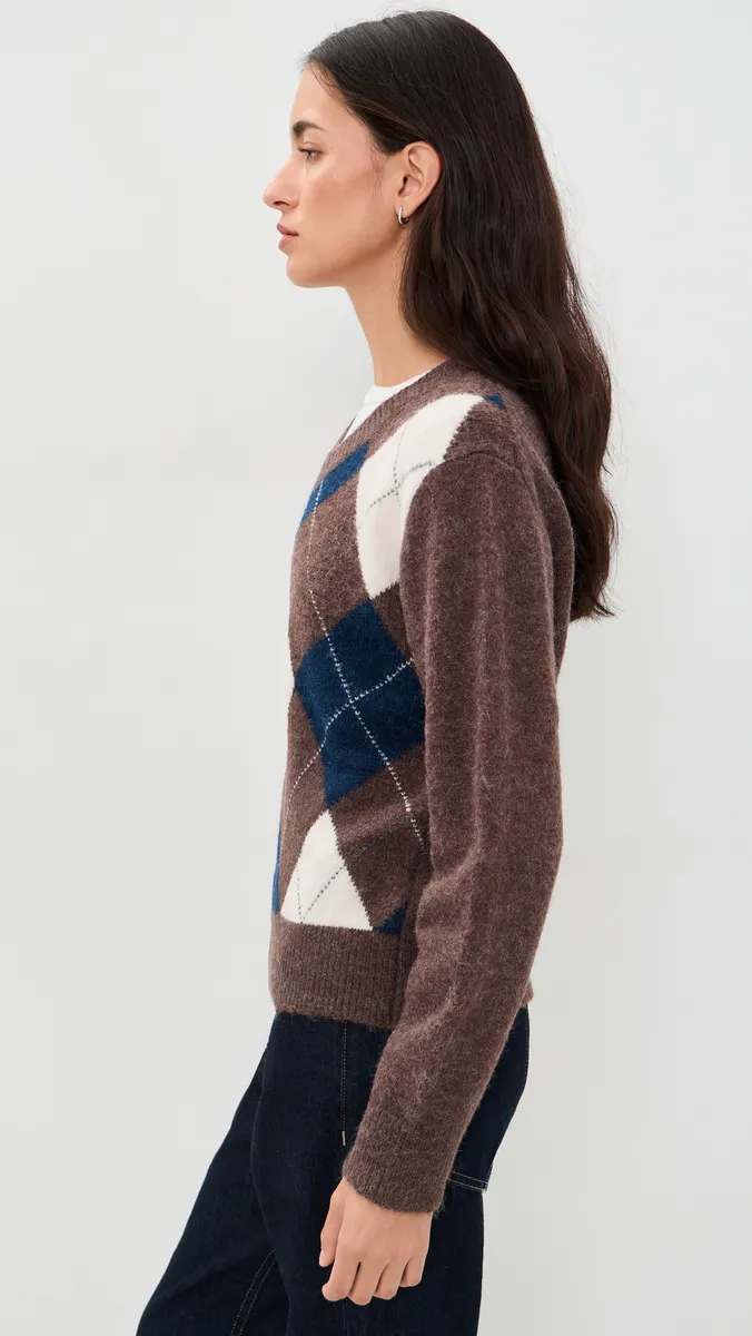 Dunst Baby Alpaca Argyle Sweater | Thumbnail 5