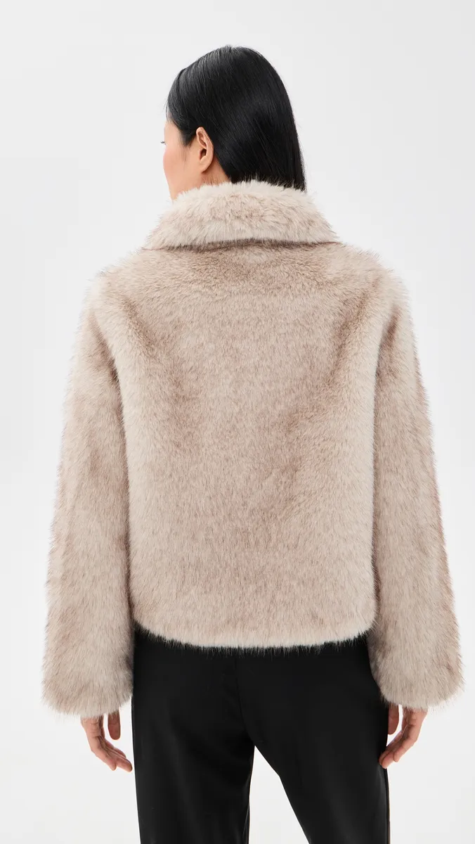 Dunst Cropped Faux Fur Jacket | Thumbnail 3