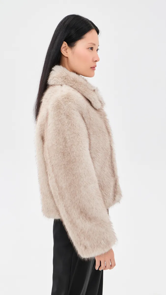 Dunst Cropped Faux Fur Jacket | Thumbnail 4