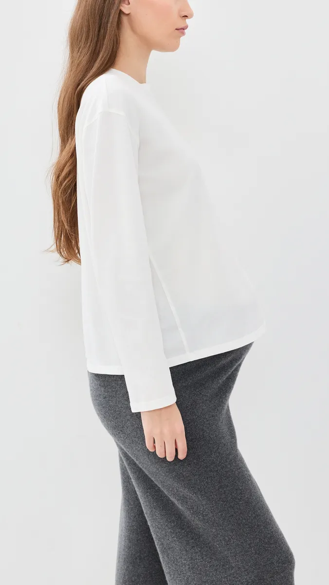 Hatch The Washed Cotton Long Sleeve Maternity T-Shirt | Thumbnail 4 Hatch The Washed Cotton Long Sleeve Maternity T-Shirt | Thumbnail 4