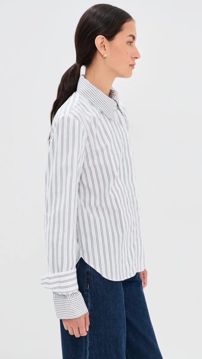 TWP Double Layer Boyfriend Button Down Shirt | Thumbnail 4 TWP Double Layer Boyfriend Button Down Shirt | Thumbnail 4
