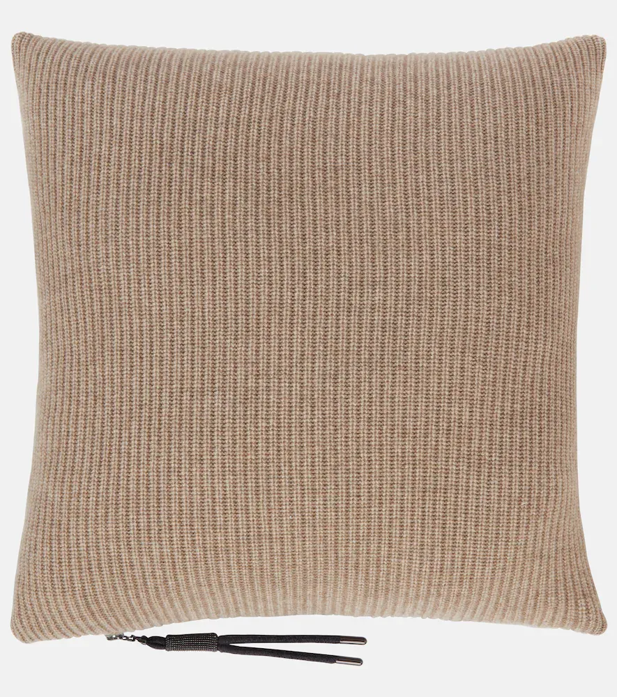 Brunello Cucinelli Ribbed-knit cashmere cushion | Thumbnail 6
