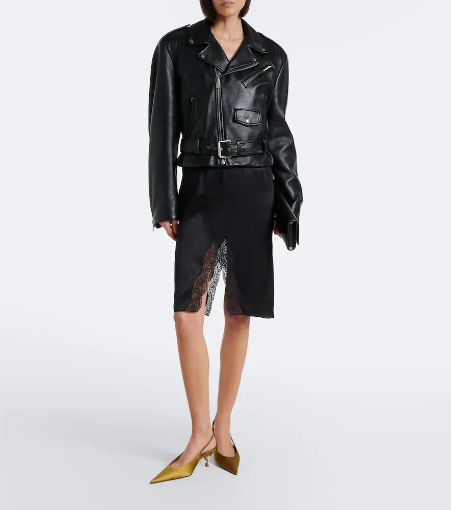 Saint Laurent Fanny satin slingback pumps | Thumbnail 6