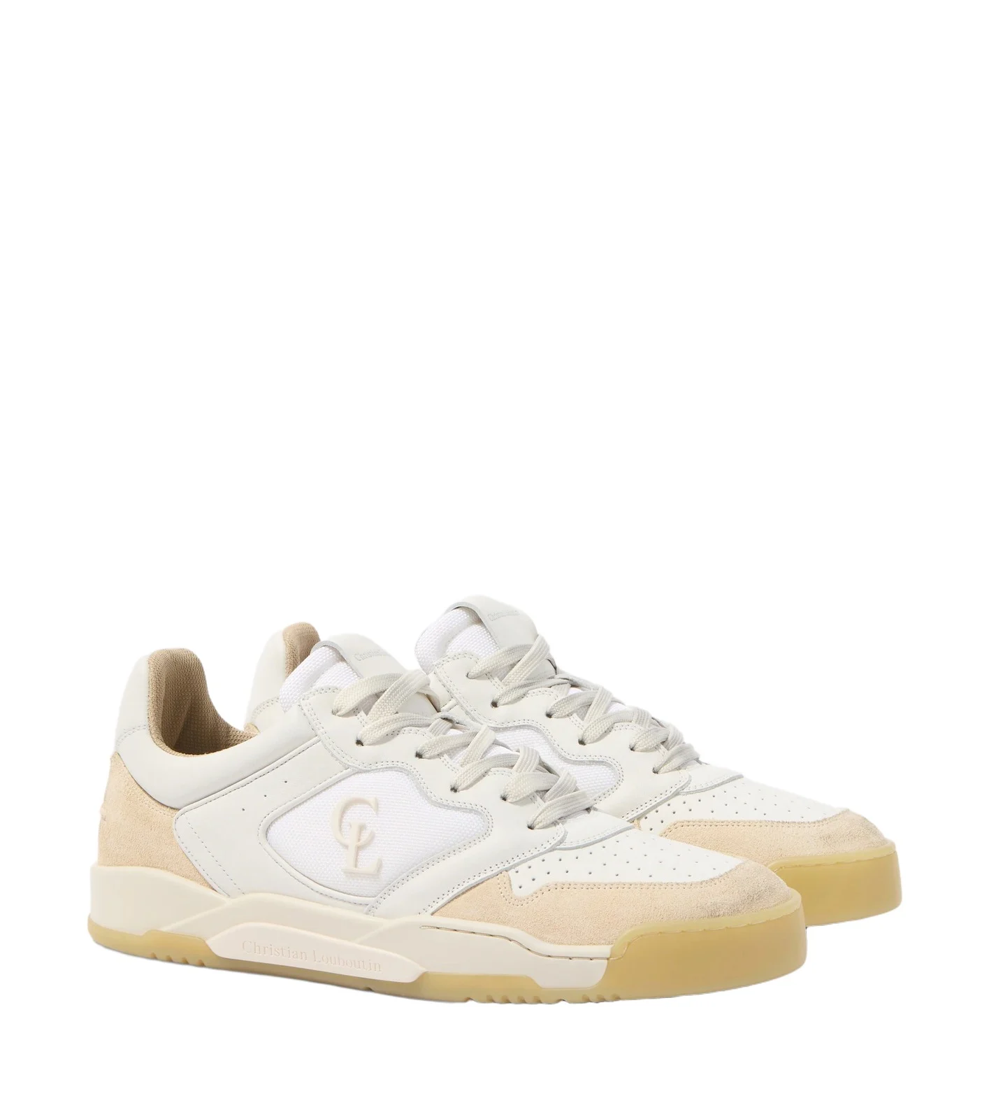 Christian Louboutin Bsktball 1 Retro suede and leather sneakers | Thumbnail 1 Christian Louboutin Bsktball 1 Retro suede and leather sneakers | Thumbnail 1