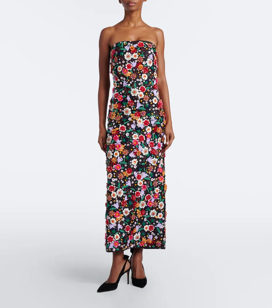 Carolina Herrera Embellished floral organza cocktail dress | Thumbnail 2 Carolina Herrera Embellished floral organza cocktail dress | Thumbnail 2