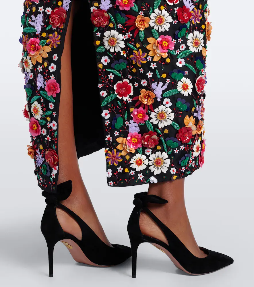 Carolina Herrera Embellished floral organza cocktail dress | Thumbnail 3 Carolina Herrera Embellished floral organza cocktail dress | Thumbnail 3