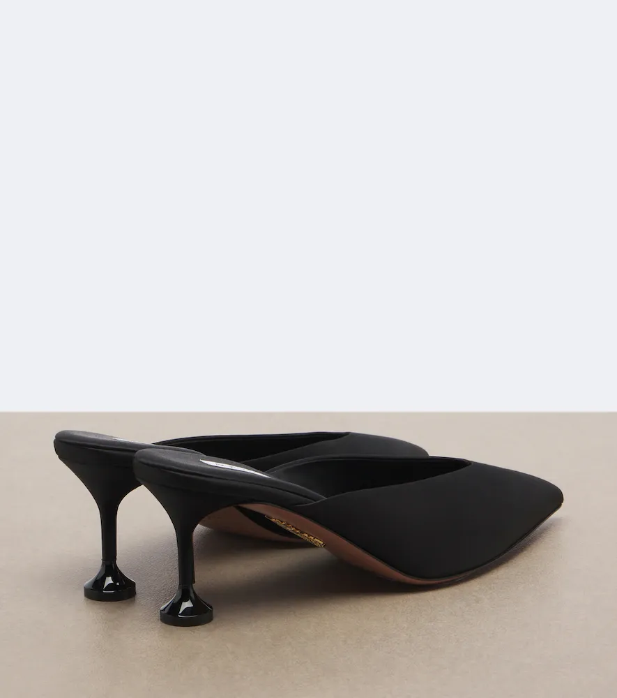 Aquazzura Bisous satin mules | Thumbnail 4 Aquazzura Bisous satin mules | Thumbnail 4