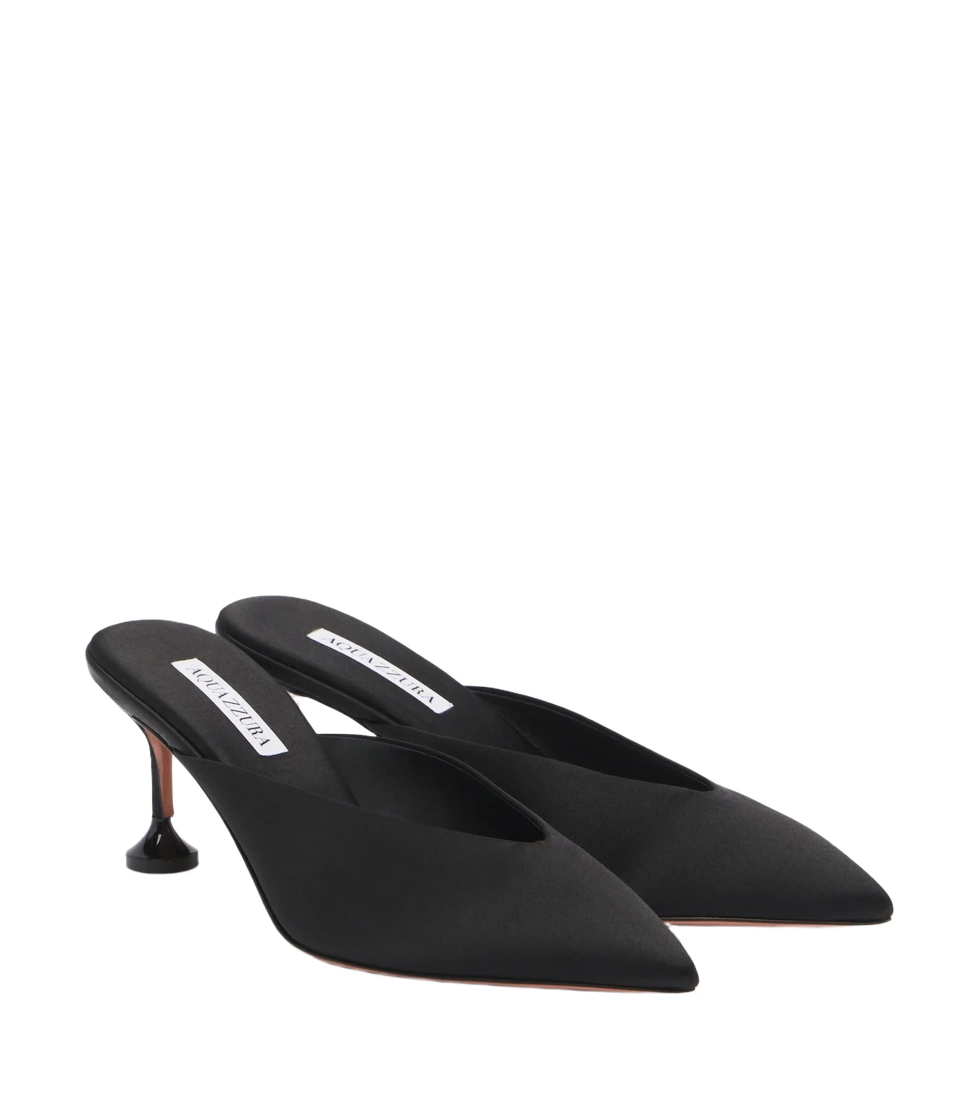 Aquazzura Bisous satin mules