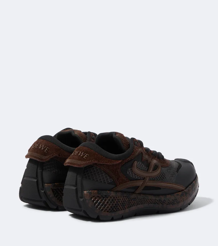 Loewe Pogo suede-trimmed sneakers | Thumbnail 3