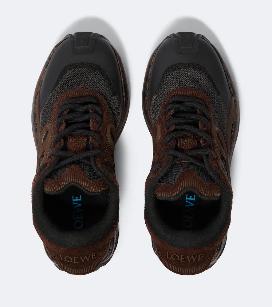 Loewe Pogo suede-trimmed sneakers | Thumbnail 4