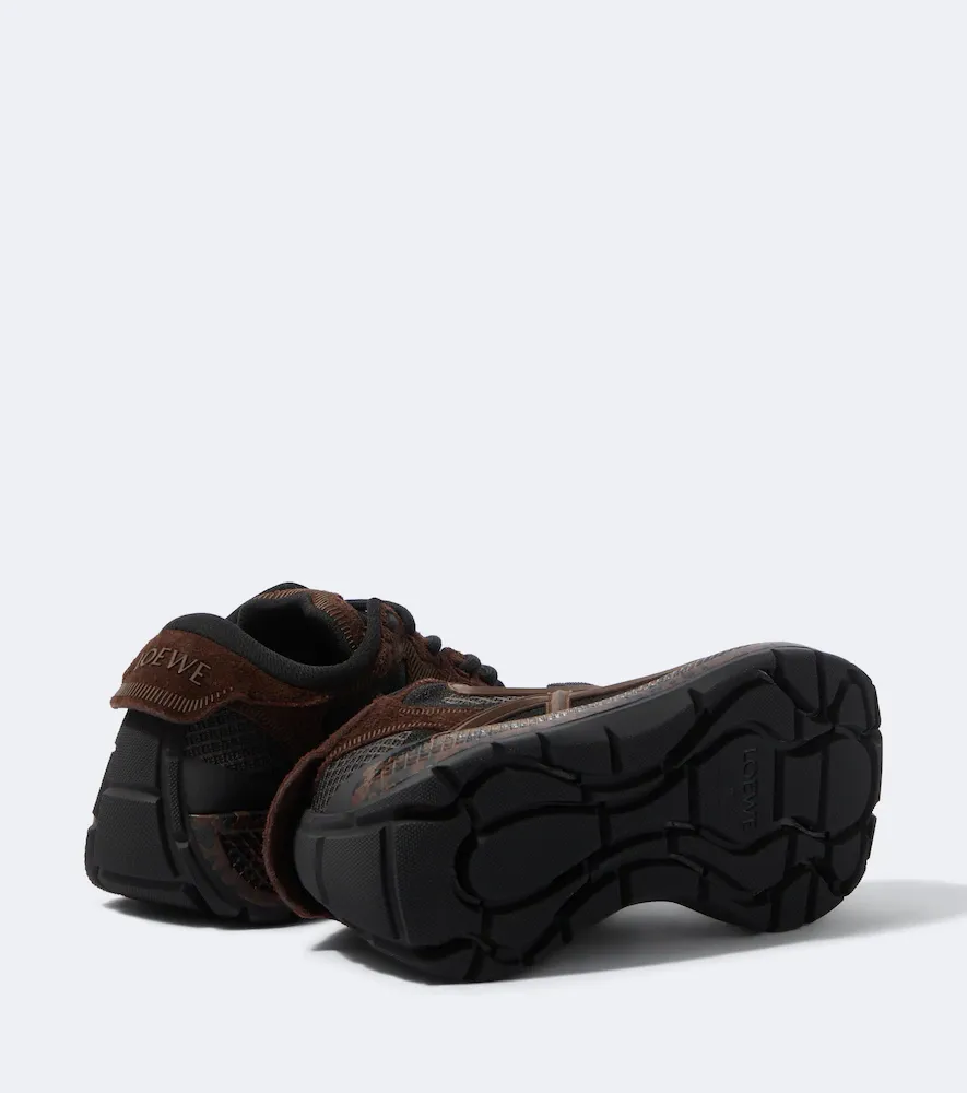Loewe Pogo suede-trimmed sneakers | Thumbnail 5