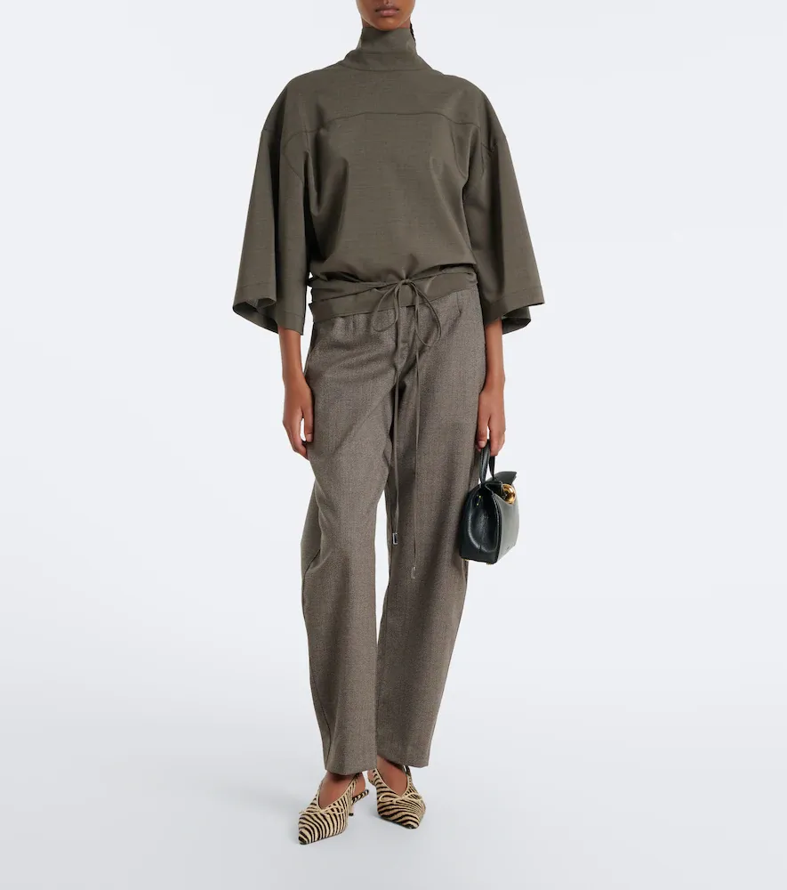 Jacquemus Citta cotton barrel-leg pants | Thumbnail 3