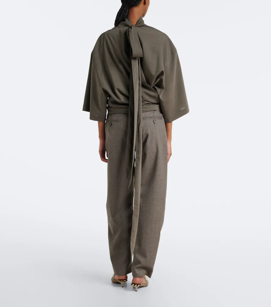 Jacquemus Citta cotton barrel-leg pants | Thumbnail 6