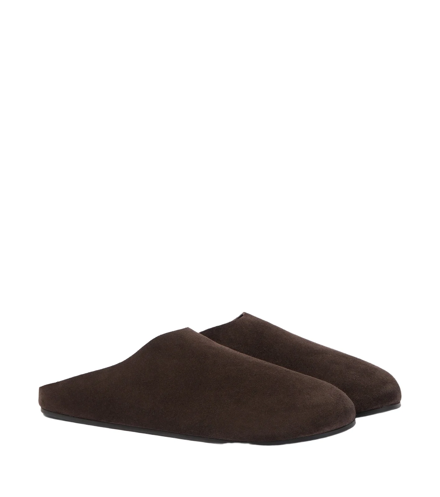 The Row Hudson suede mules