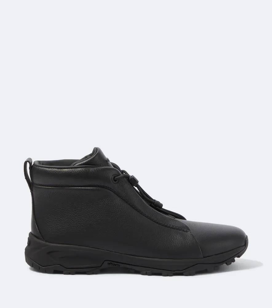 Zegna Triple Stitch leather high-top sneakers | Thumbnail 3 Zegna Triple Stitch leather high-top sneakers | Thumbnail 3
