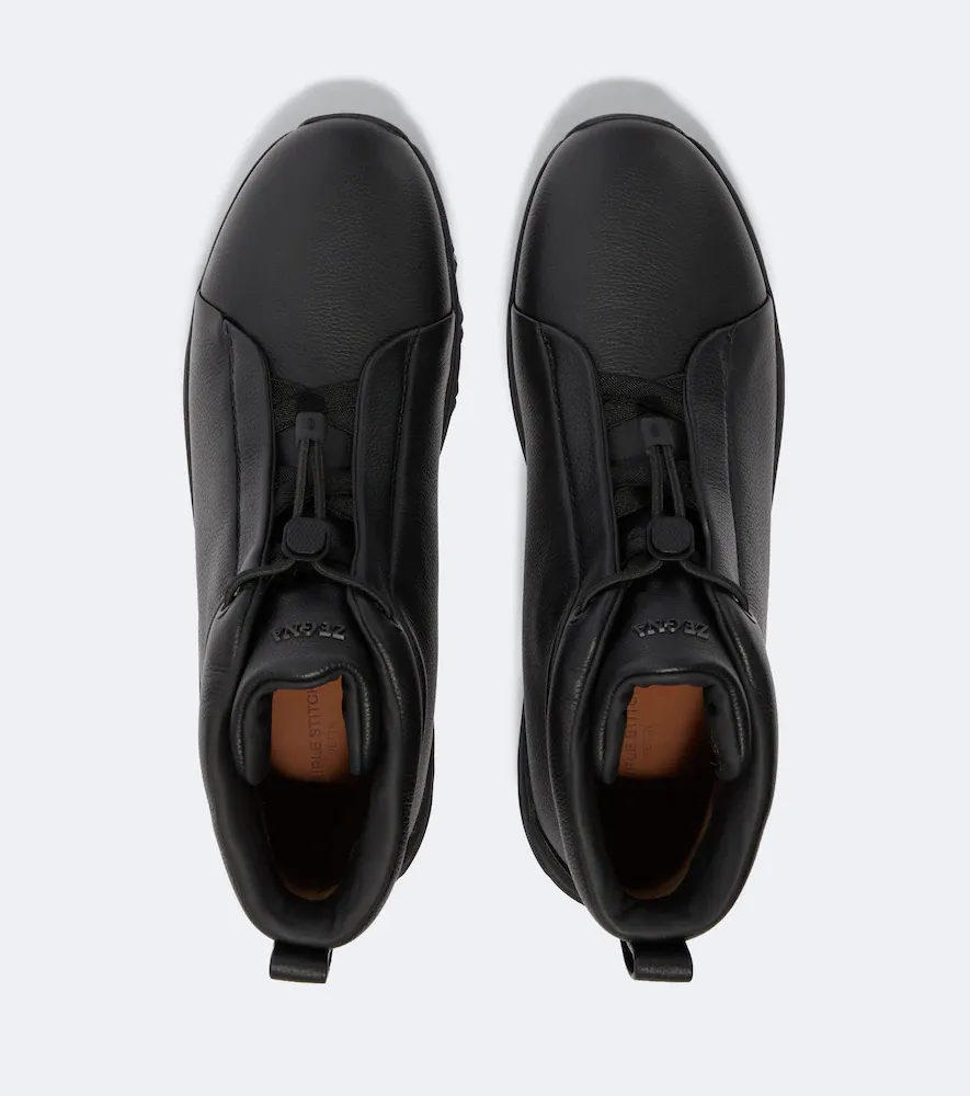 Zegna Triple Stitch leather high-top sneakers | Thumbnail 5 Zegna Triple Stitch leather high-top sneakers | Thumbnail 5