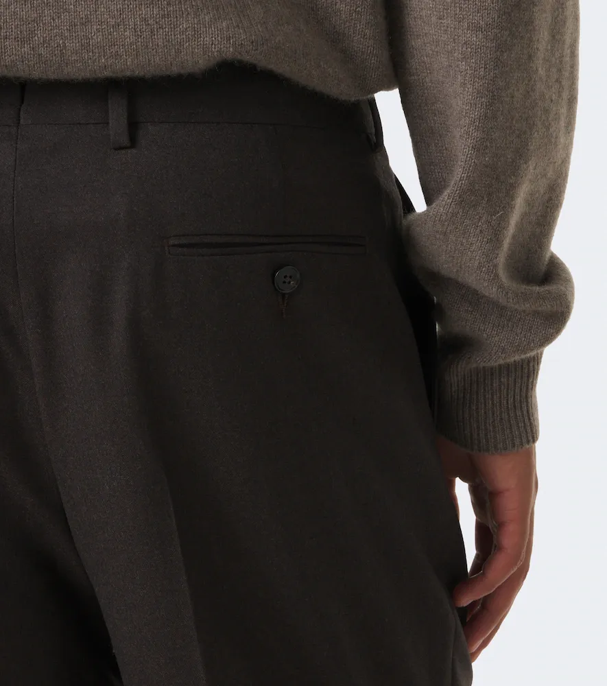 Zegna Pleated wool straight pants | Thumbnail 4 Zegna Pleated wool straight pants | Thumbnail 4