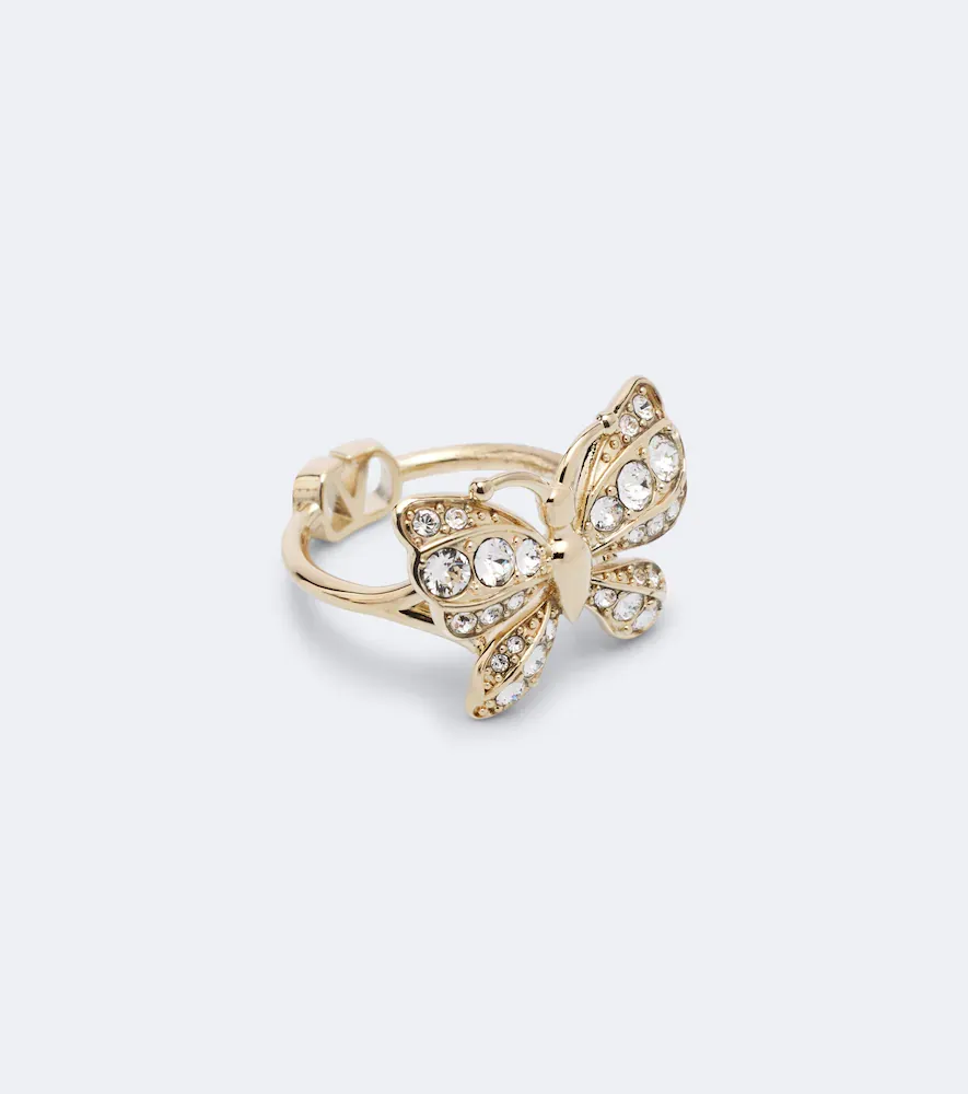 Valentino Garavani Flutterby Swarovski-embellished ring | Thumbnail 2