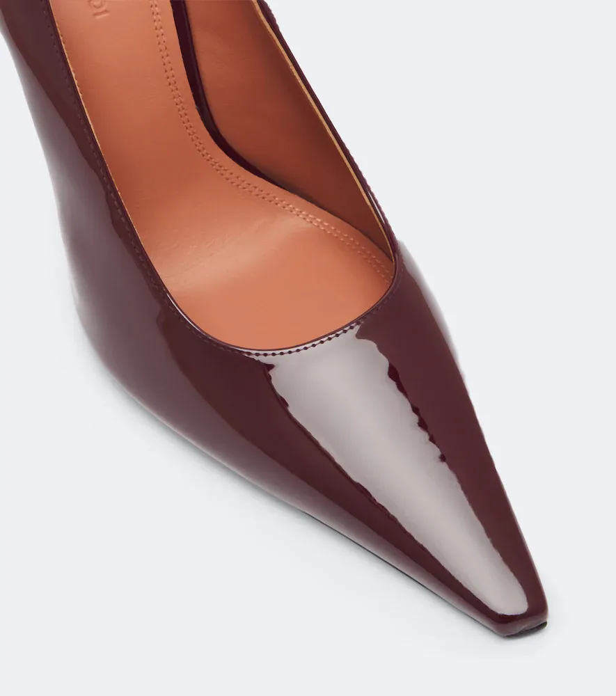 Amina Muaddi Felicia patent leather pumps | Thumbnail 2 Amina Muaddi Felicia patent leather pumps | Thumbnail 2