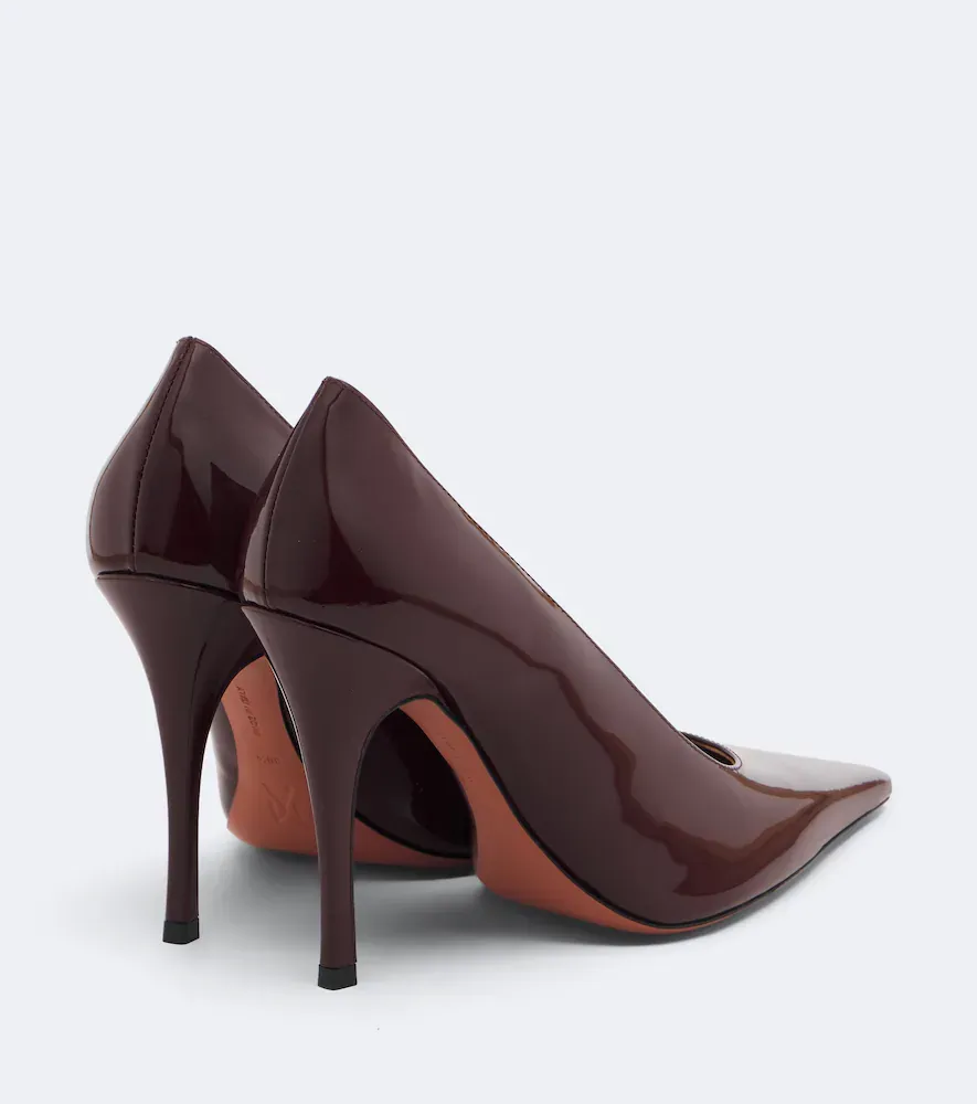 Amina Muaddi Felicia patent leather pumps | Thumbnail 3 Amina Muaddi Felicia patent leather pumps | Thumbnail 3
