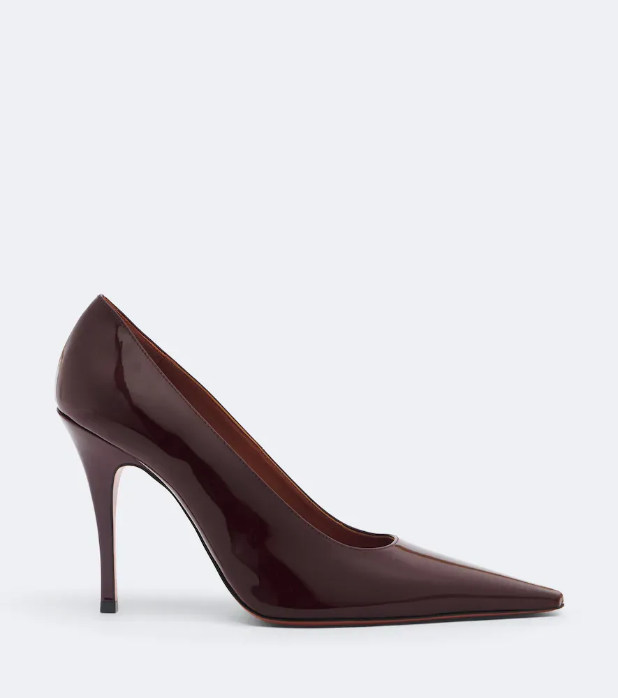 Amina Muaddi Felicia patent leather pumps | Thumbnail 4 Amina Muaddi Felicia patent leather pumps | Thumbnail 4