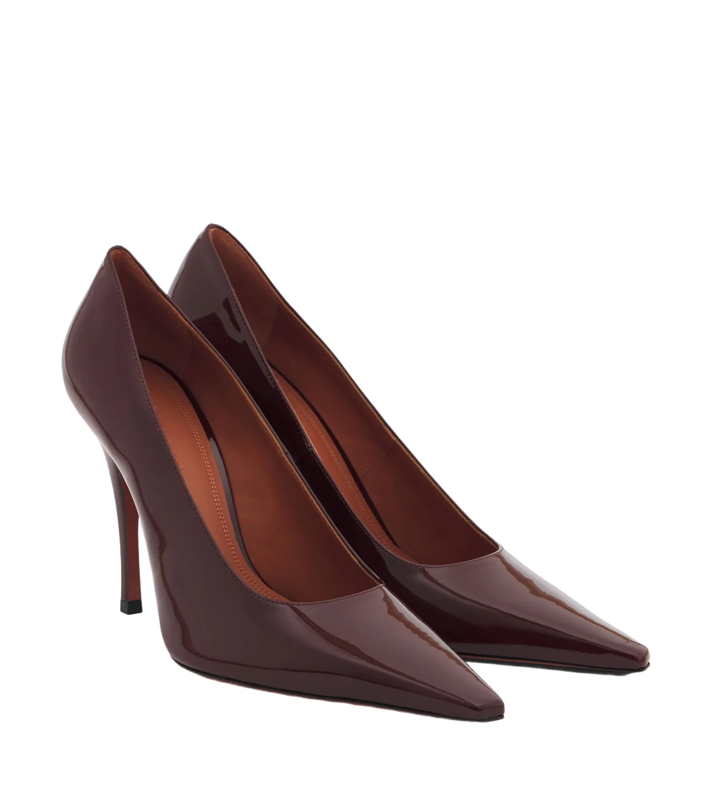 Amina Muaddi Felicia patent leather pumps
