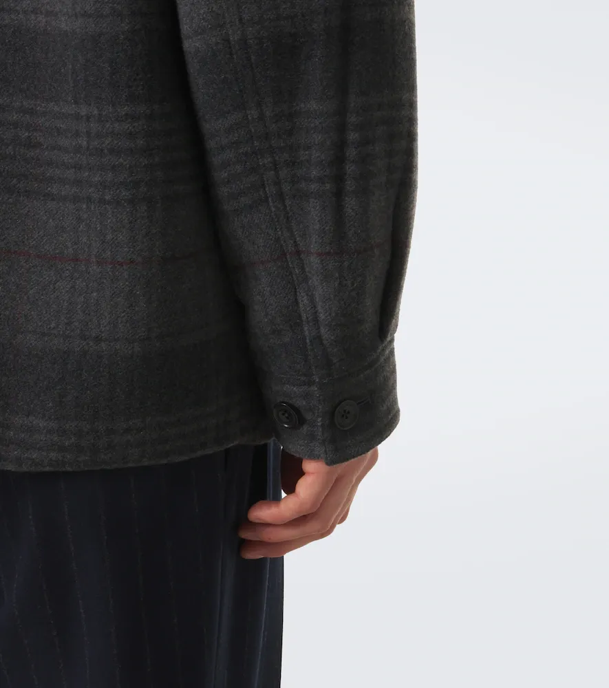 Ralph Lauren Purple Label Chancery wool and cashmere overshirt | Thumbnail 4 Ralph Lauren Purple Label Chancery wool and cashmere overshirt | Thumbnail 4