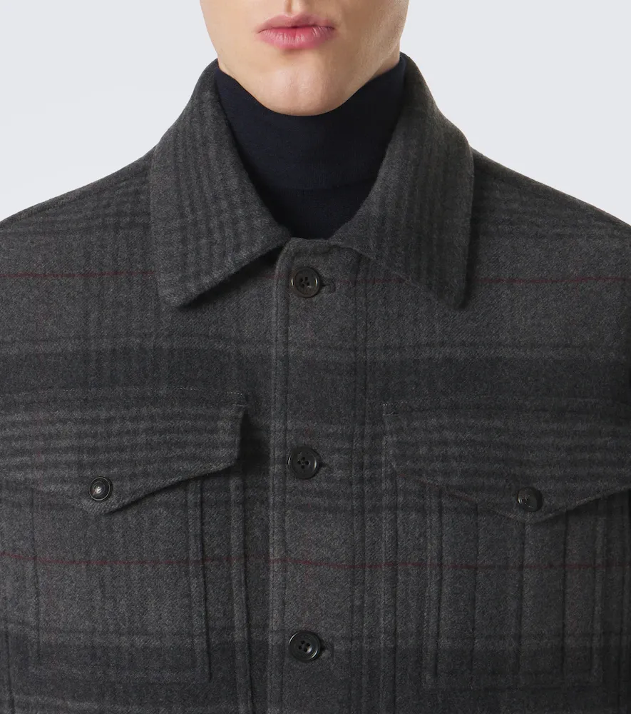 Ralph Lauren Purple Label Chancery wool and cashmere overshirt | Thumbnail 8 Ralph Lauren Purple Label Chancery wool and cashmere overshirt | Thumbnail 8