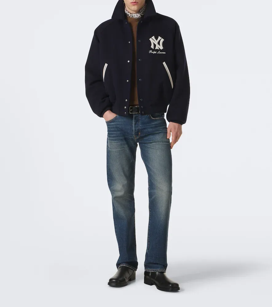 Ralph Lauren Purple Label x MLB shearling-lined twill blouson jacket | Thumbnail 3 Ralph Lauren Purple Label x MLB shearling-lined twill blouson jacket | Thumbnail 3