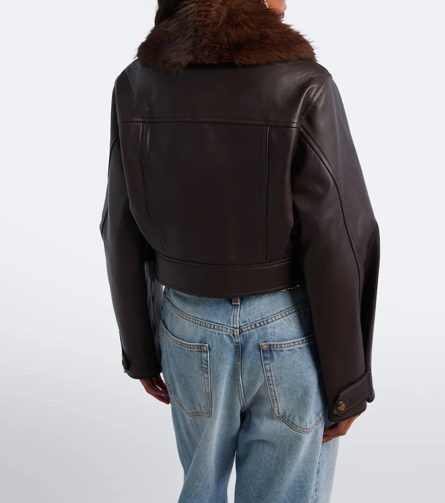 Zimmermann Valiant cropped leather jacket | Thumbnail 5 Zimmermann Valiant cropped leather jacket | Thumbnail 5