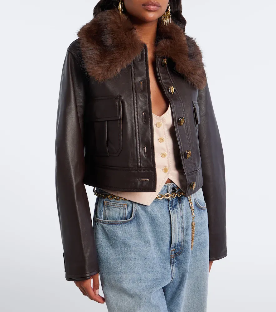 Zimmermann Valiant cropped leather jacket | Thumbnail 6 Zimmermann Valiant cropped leather jacket | Thumbnail 6
