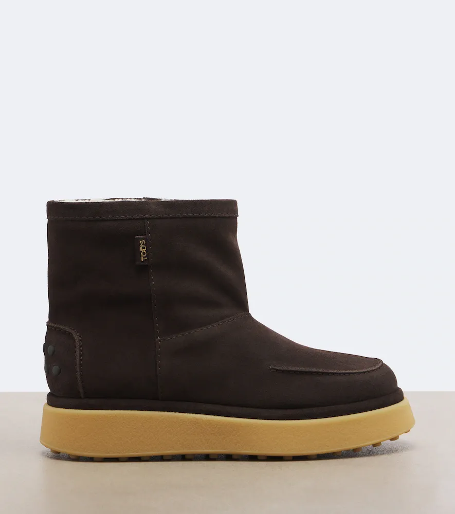 Tod's Gommino shearling-lined suede ankle boots | Thumbnail 4 Tod's Gommino shearling-lined suede ankle boots | Thumbnail 4