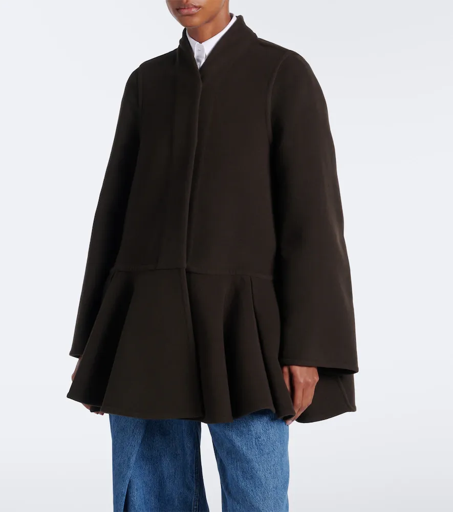 Loewe Peplum wool and cashmere coat | Thumbnail 4