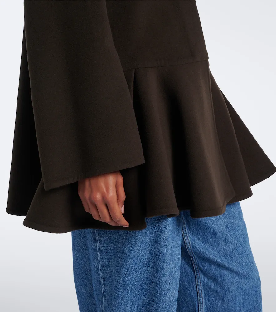 Loewe Peplum wool and cashmere coat | Thumbnail 6