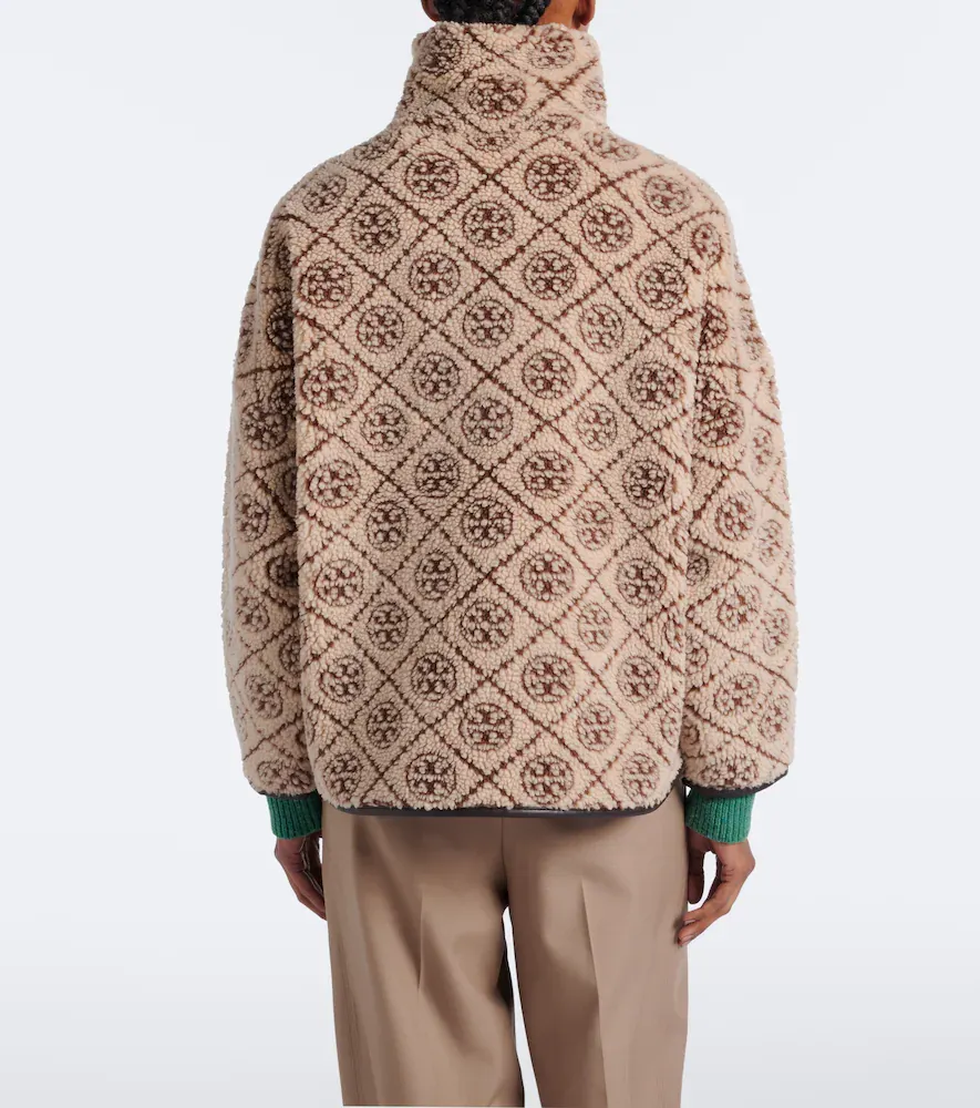 Tory Burch T Monogram printed teddy jacket | Thumbnail 6 Tory Burch T Monogram printed teddy jacket | Thumbnail 6