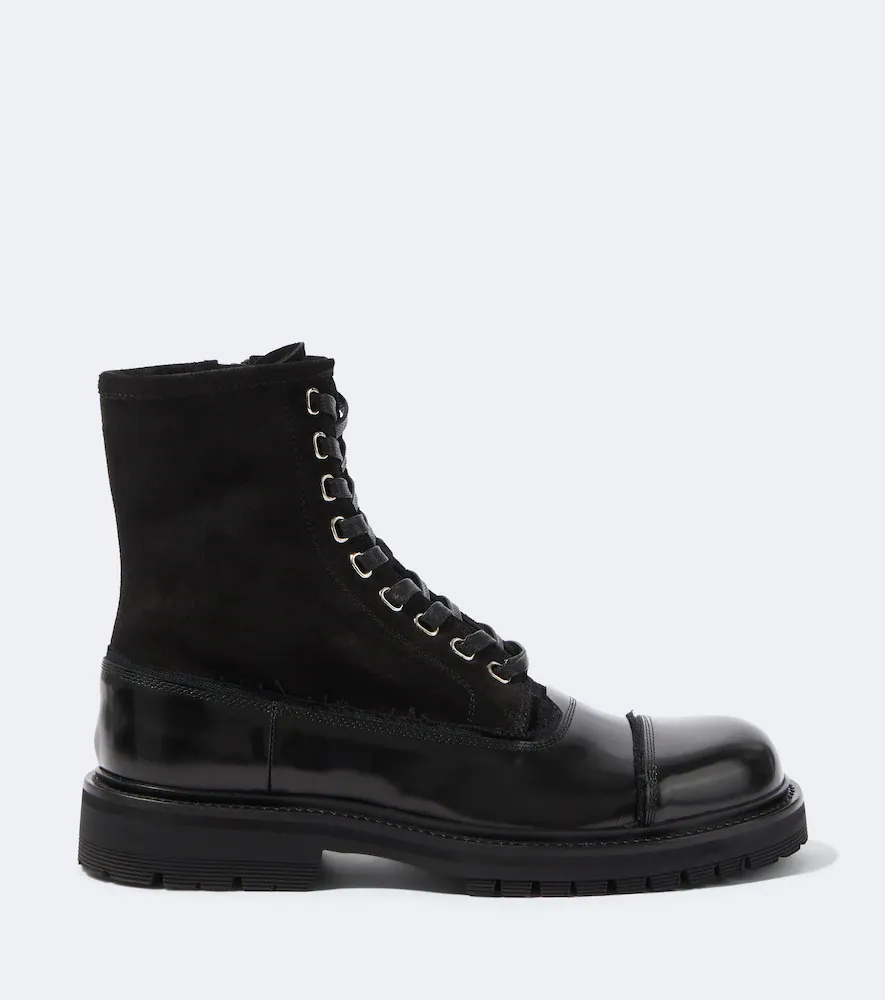 Dolce & Gabbana Suede and leather lace-up boots | Thumbnail 2 Dolce & Gabbana Suede and leather lace-up boots | Thumbnail 2