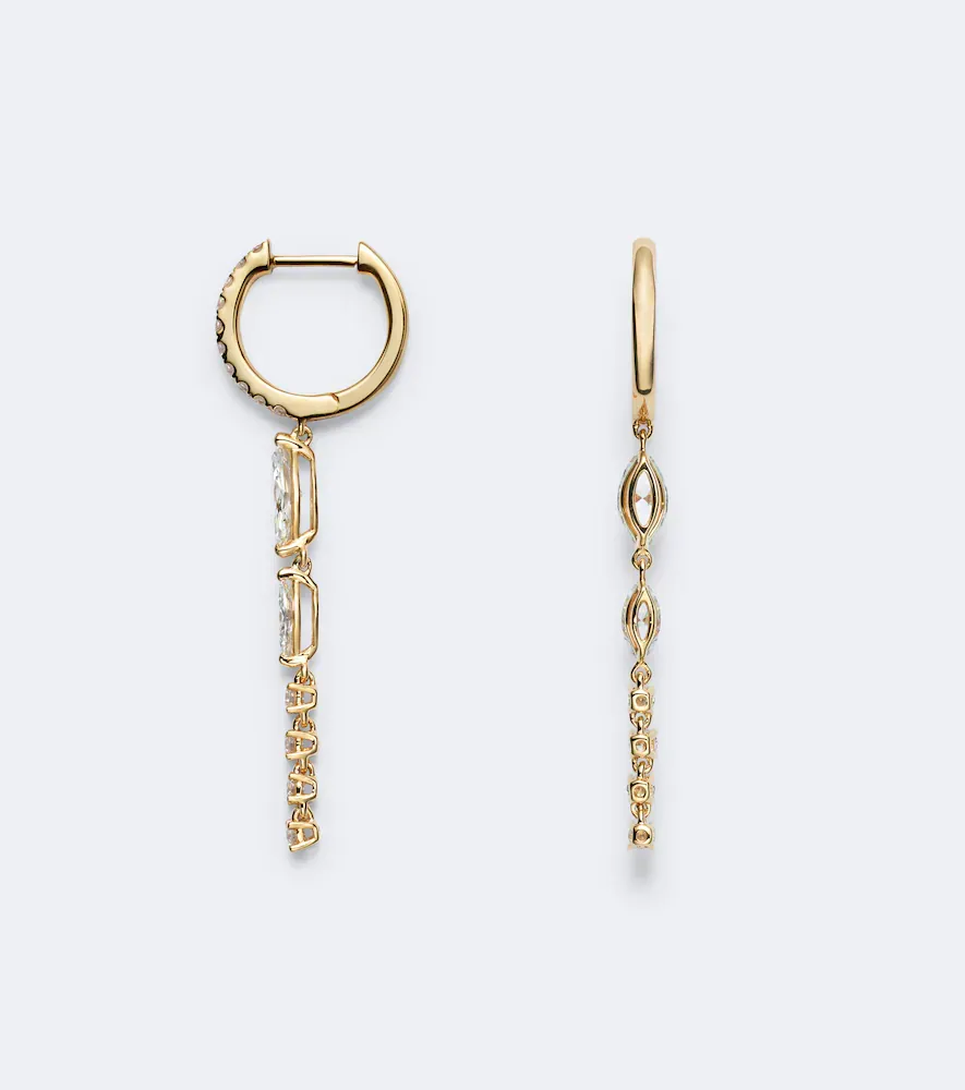 Anita Ko Olympia 18kt gold drop earrings with diamonds | Thumbnail 4 Anita Ko Olympia 18kt gold drop earrings with diamonds | Thumbnail 4