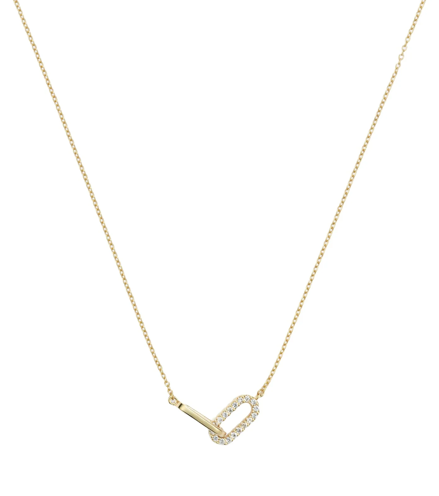 Bucherer Fine Jewellery Link 18kt gold necklace with diamonds