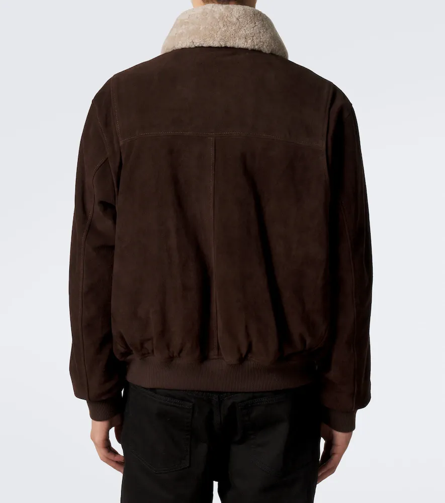 ARMA Bari shearling-trimmed suede blouson jacket | Thumbnail 2