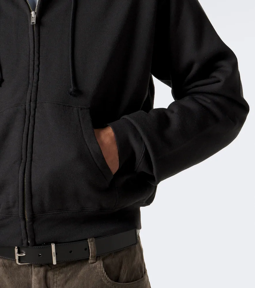 Auralee Cotton, wool, and silk zip-up hoodie | Thumbnail 2