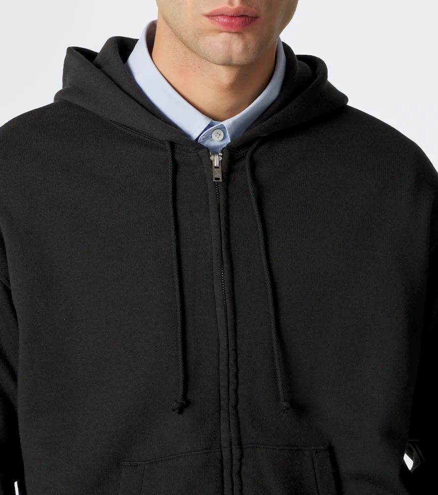Auralee Cotton, wool, and silk zip-up hoodie | Thumbnail 5