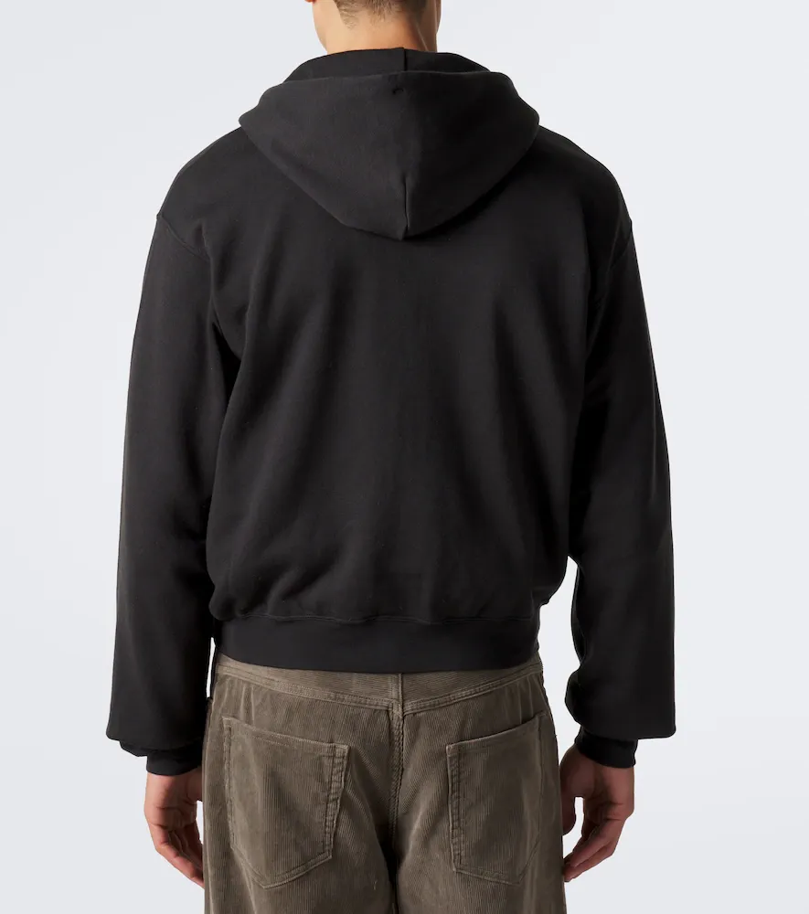 Auralee Cotton, wool, and silk zip-up hoodie | Thumbnail 6