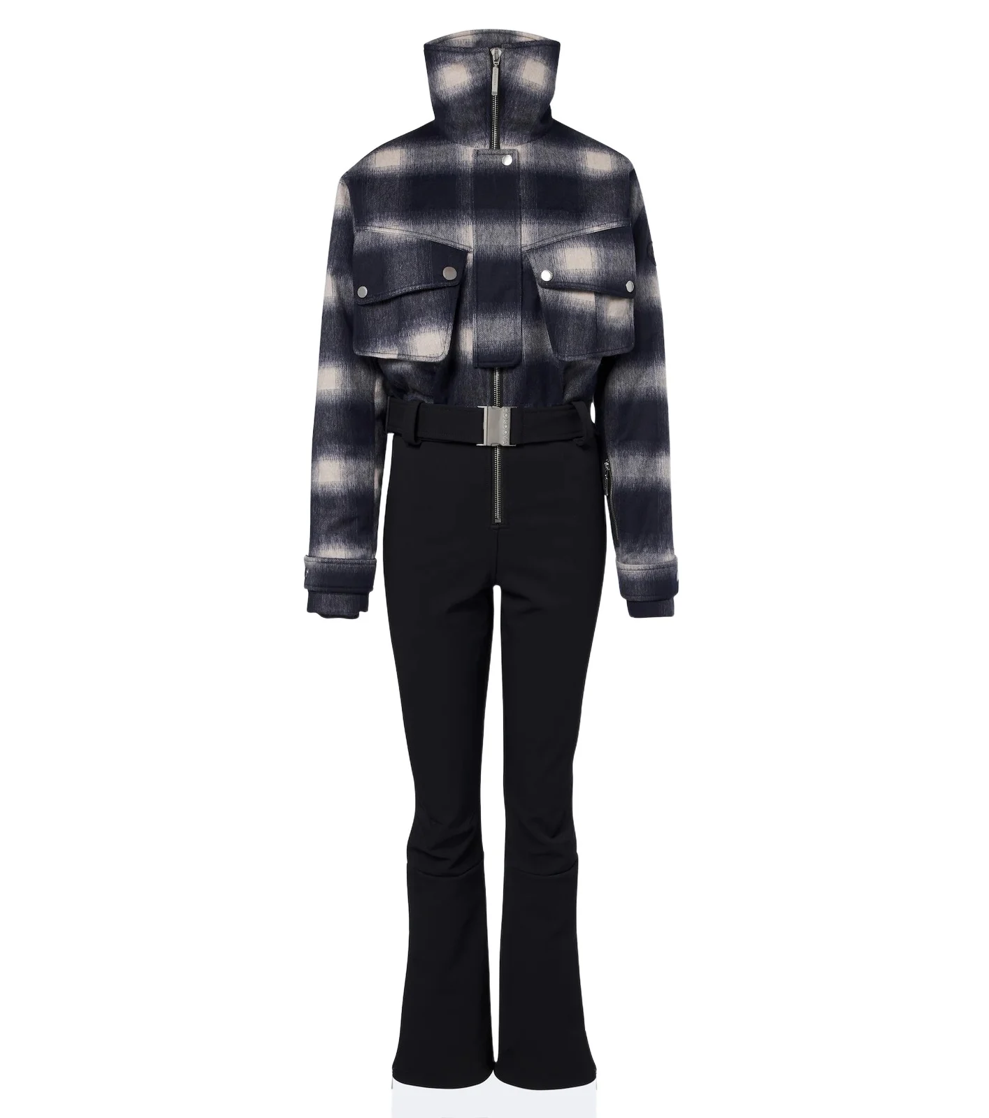 Telluride checked wool-blend ski suit Telluride checked wool-blend ski suit