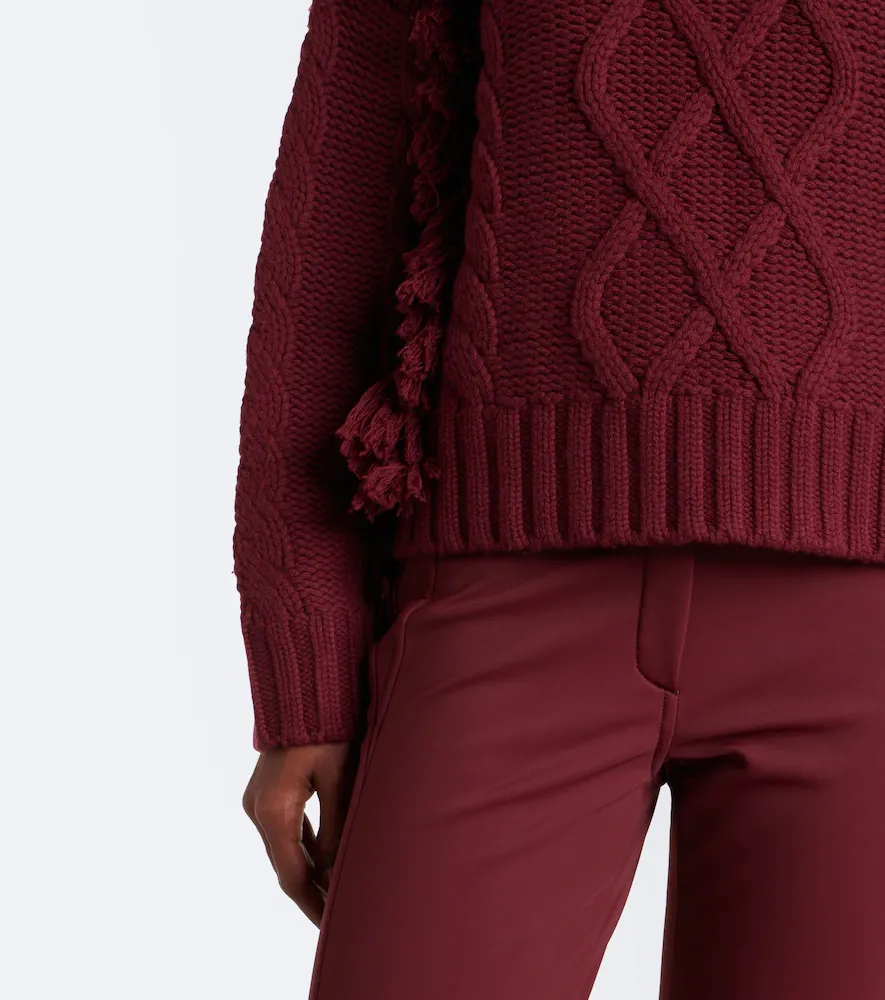 Goldbergh Brit cable-knit fringed wool sweater | Thumbnail 4 Goldbergh Brit cable-knit fringed wool sweater | Thumbnail 4